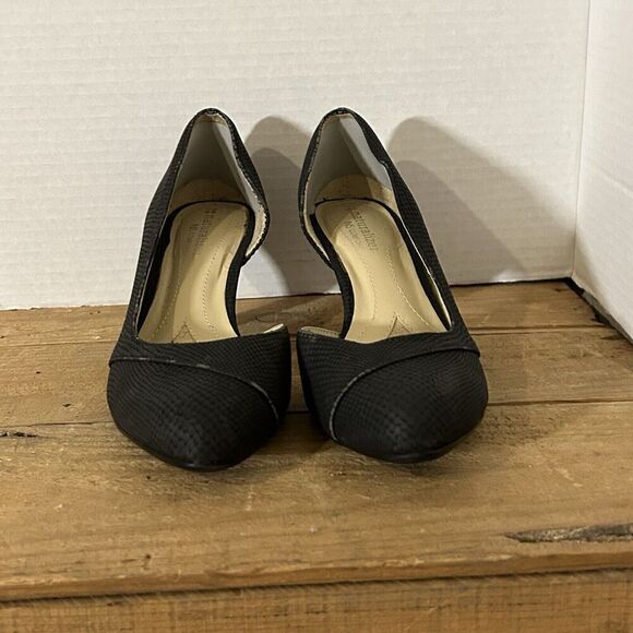 Naturalizer Deva Open Shank Pump Black Women's Size 6.5 - Picture 4 of 9